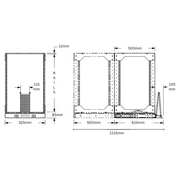 Helsyn PTR 20RU Rack Kit