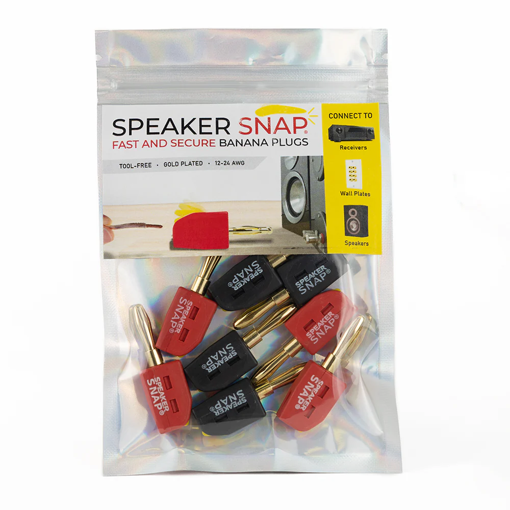 Speaker Snap Banana Plug 8 Pack