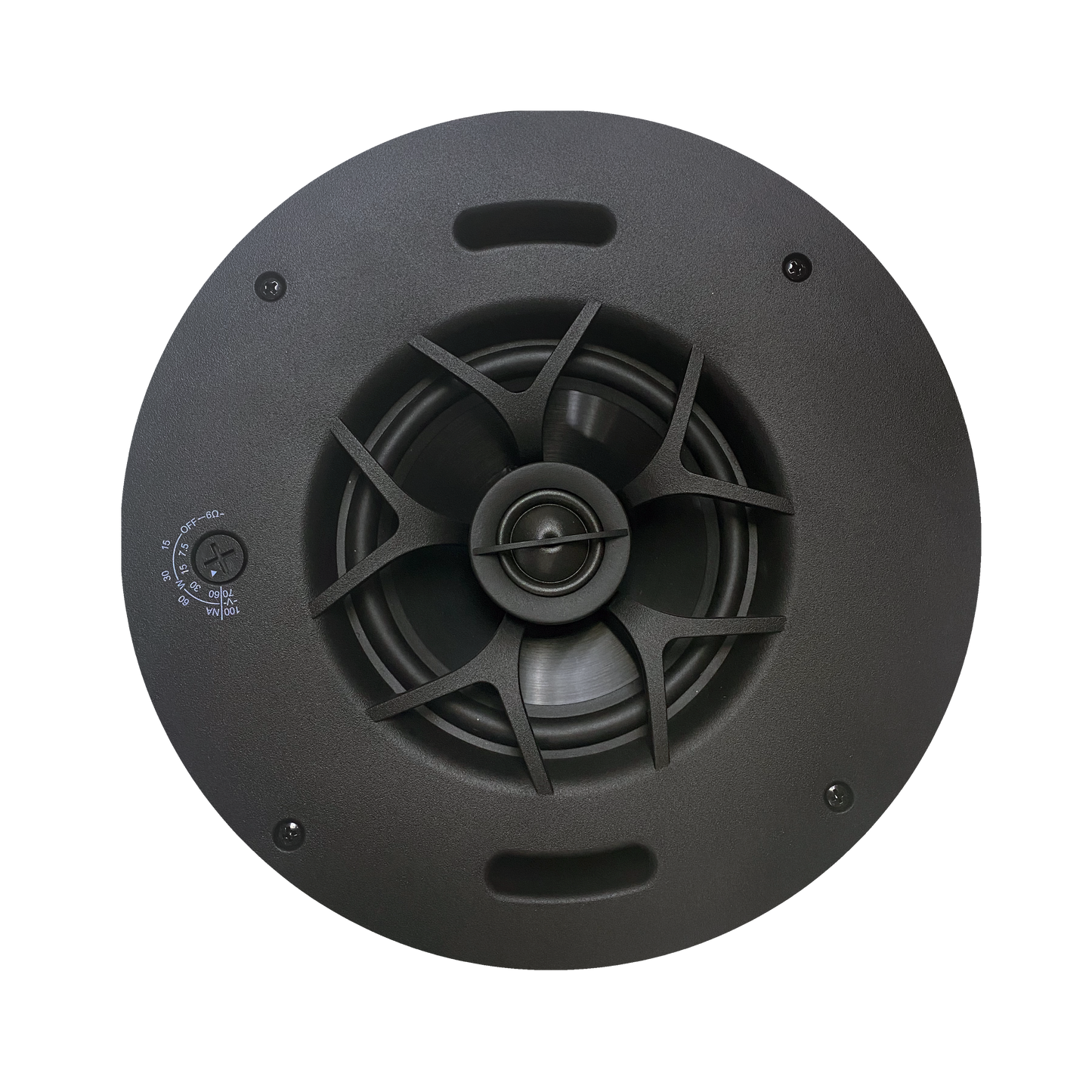 Origin PC60 Slim 2 Way 70/100v Line InCeiling Speaker Black/ White Round Grills