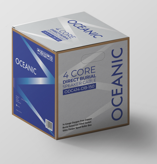Oceanic 4 Core Direct Burial Speaker Cable 14 AWG - Brown