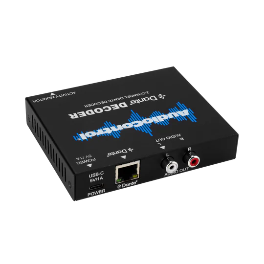 AudioControl 2-Channel Analog Audio Output DANTE Decoder