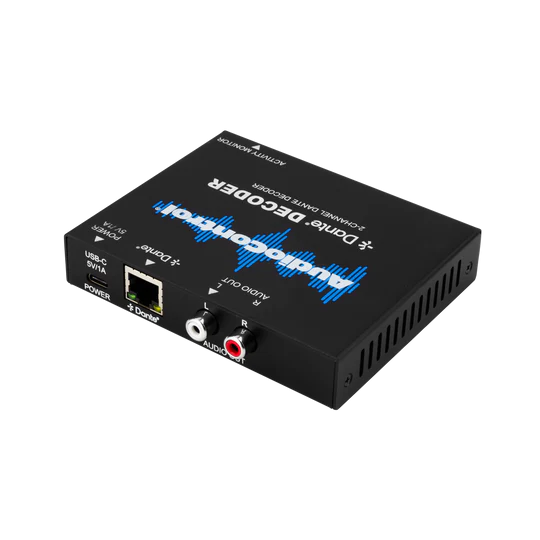 AudioControl 2-Channel Analog Audio Output DANTE Decoder