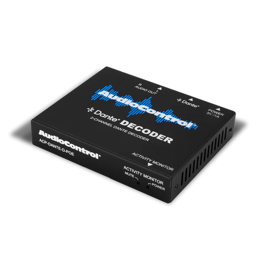 AudioControl 2-Channel Analog Audio Output DANTE Decoder