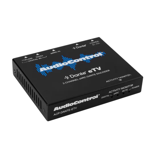 AudioControl 2-Channel Analog Audio Input eARC DANTE Encoder