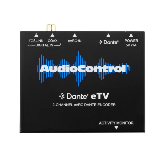 AudioControl 2-Channel Analog Audio Input eARC DANTE Encoder