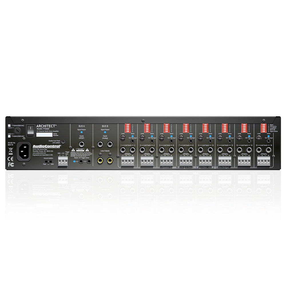 AudioControl P2660 16CH MultiZone Power Amplifier