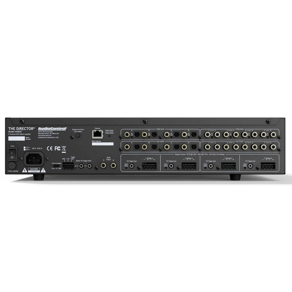 AudioControl M4840 8CH Network Matrix DSP Power Amplifier