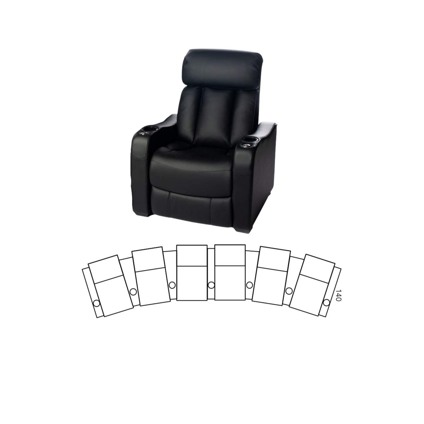 CFG652-SL Brooklyn Pro Standard Leather Dual Motor