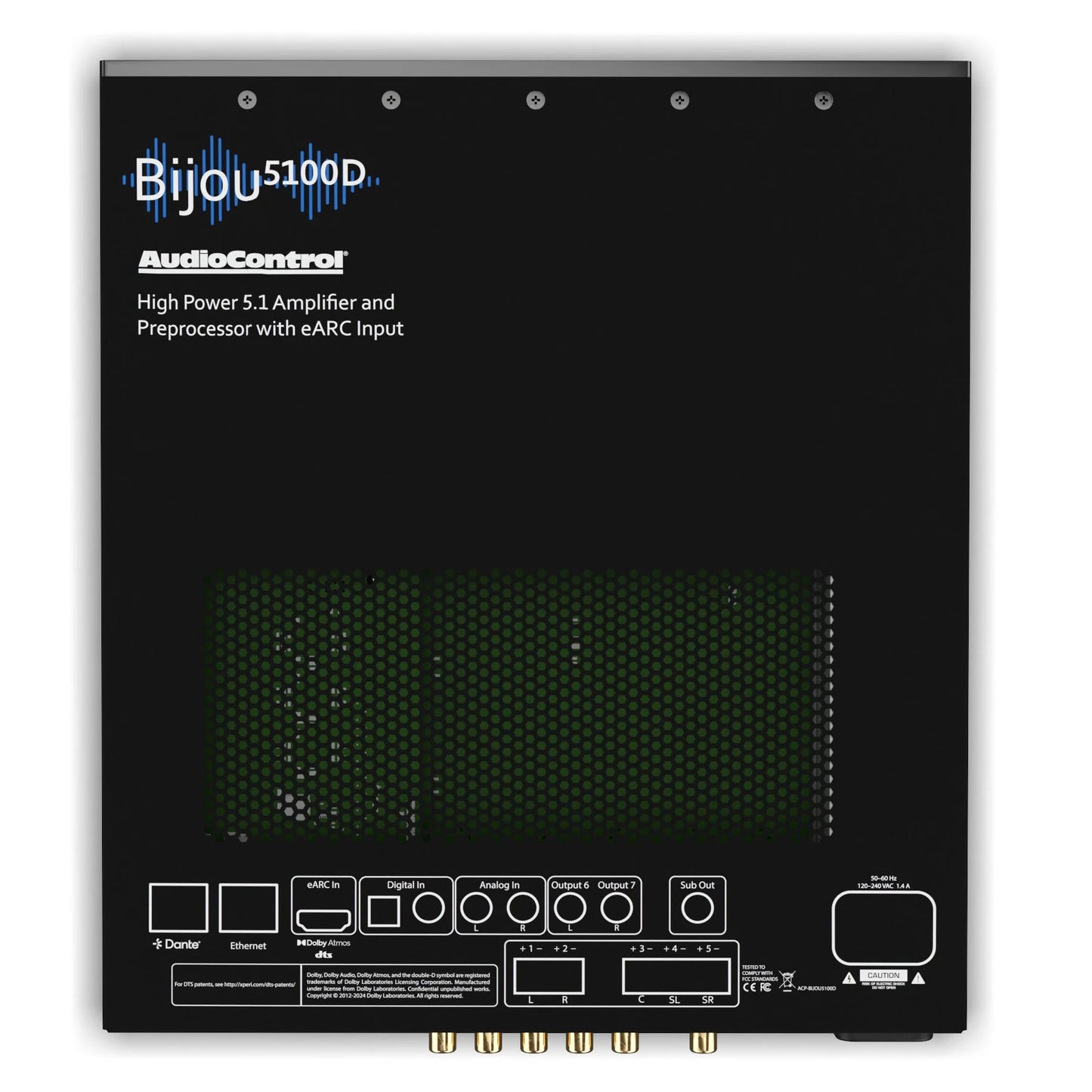 AudioControl Bijou 5.1 Channel Compact Receiver with DANTE