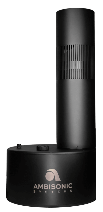 Ambisonic Bollard 10" Round Black Speaker