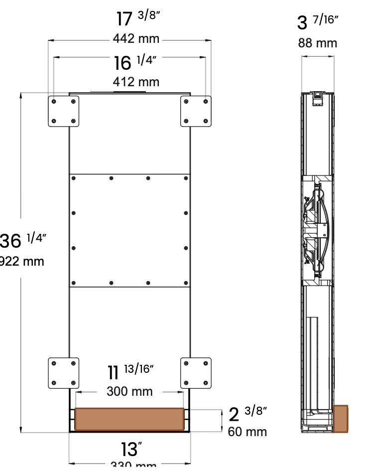 Origin BLENDS CSUB10 Toe-Kick Subwoofer