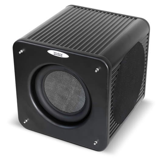 Velodyne MicroVee-X-B Reference Micro 6.5" Subwoofer  6.5" Carbon Driver + Two 6.5" Passive Radiators  1,000 Watts RMS (2,000 Dynamic)
