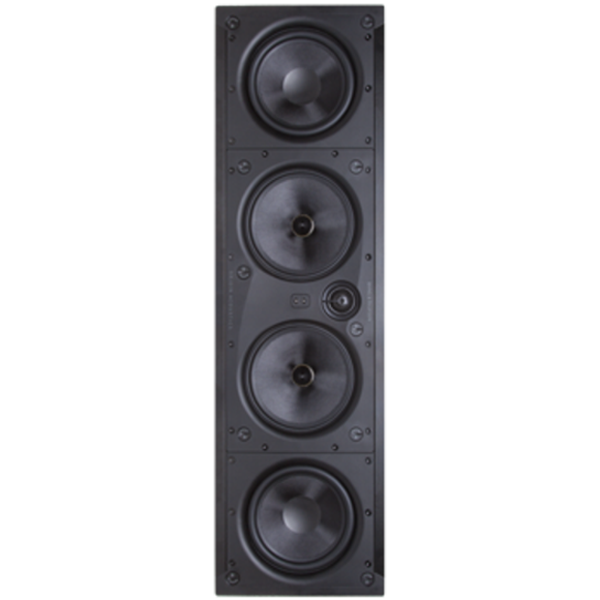 BOPTHTR66 3 Way InWall Speaker 4 x 6.5" Glass Fiber Woofers 1" Silk DSPD Tweeter (Pivoting)