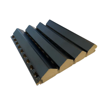 Manhattan AcoustaWave™ Groove Diffuser Wall Panel - Matte Black