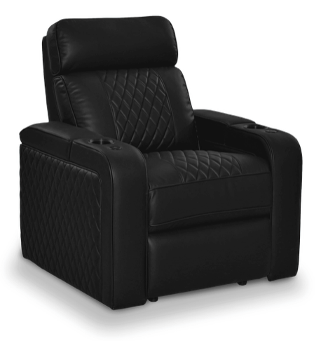 Sovereign Monarch Plus Diamond Right Arm Black Leather - Standard