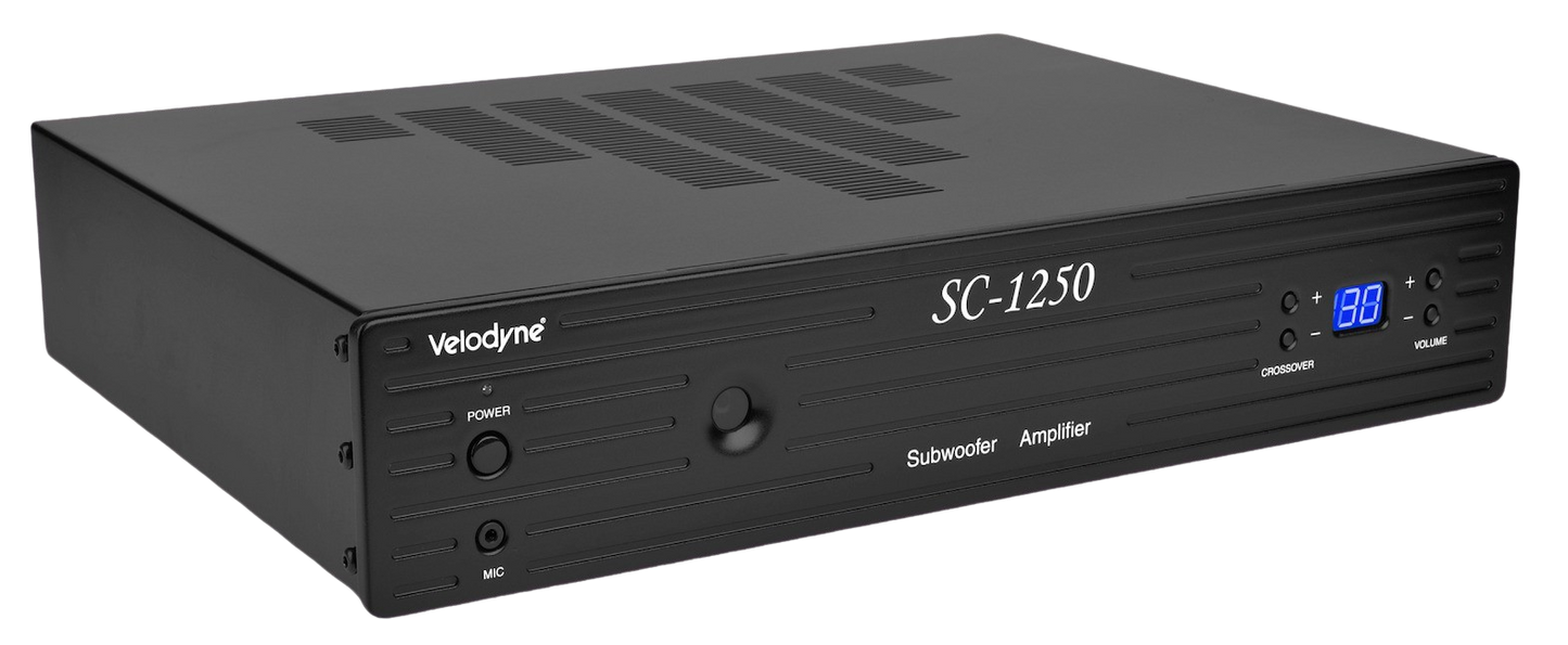 SC 1250 Amp Subwoofer Amplifier  1,250 Watts RMS (3,000 Dynamic)  2 RU   Easily Configured For Up To Two Subwoofers