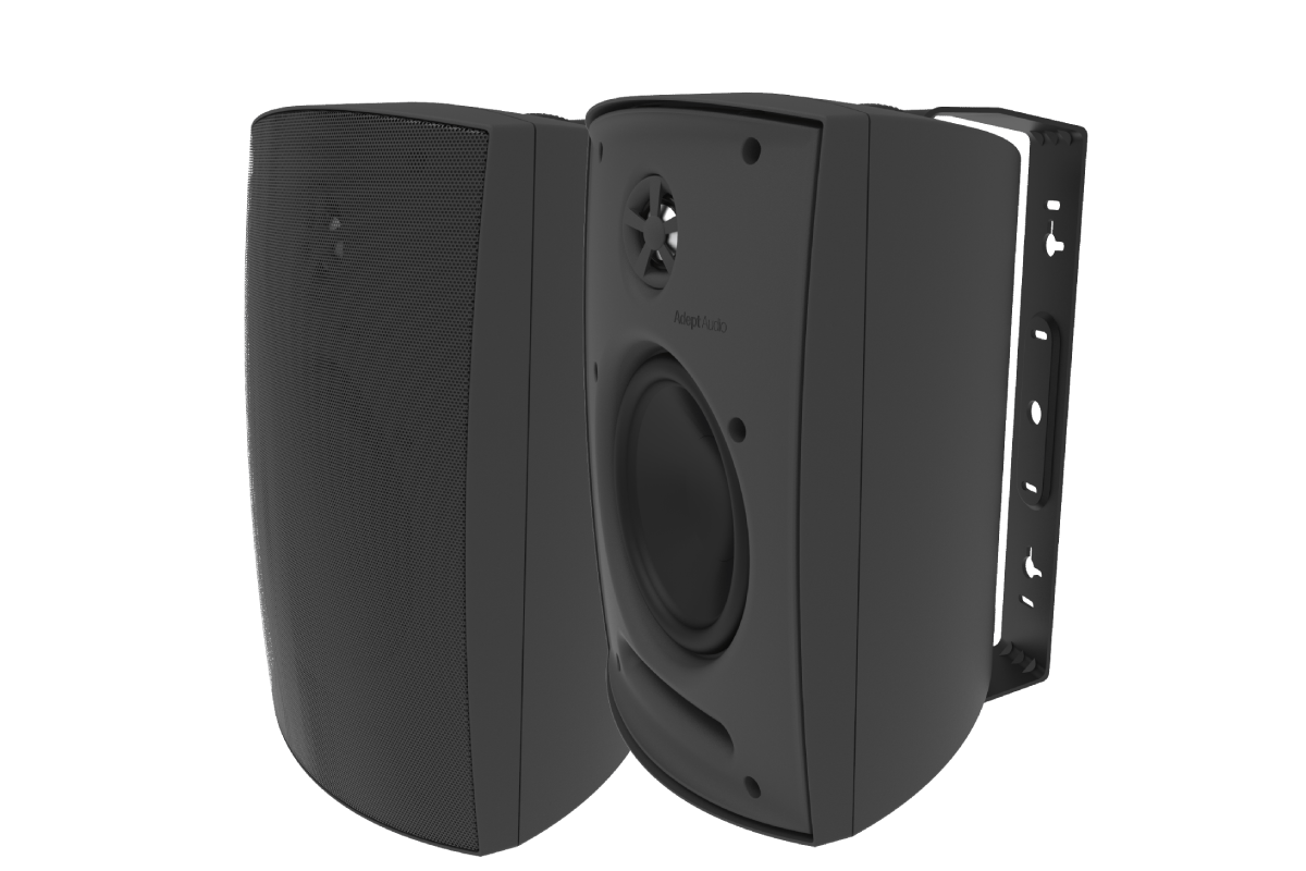 Adept IO60B 6.5" Outdoor Speakers Black Pair