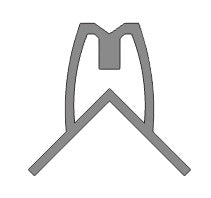 SS33-OC SoundScapes™ Outer Corner 33mm Fabric Gripping Wall Panel Frame  3M length