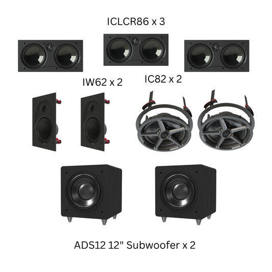 Adept Audio Gold-In-Ceiling Surround Packs