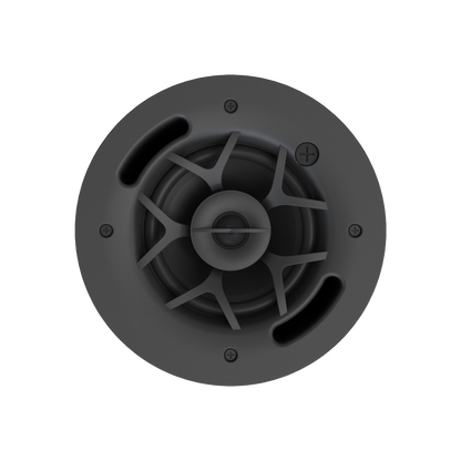 Origin PC50 2 Way 70/100v Line InCeiling Speaker Black/ White Round Grills