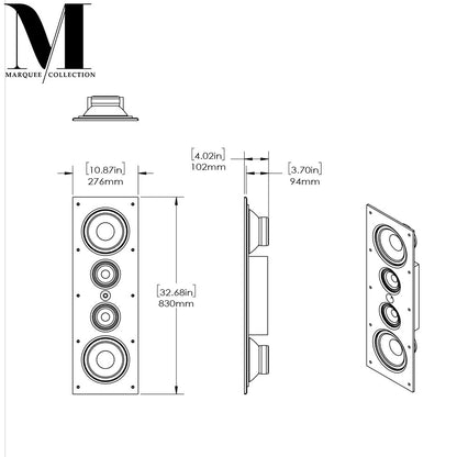 Origin M5500OW 3 Way OnWall LCR Speaker - Marquee