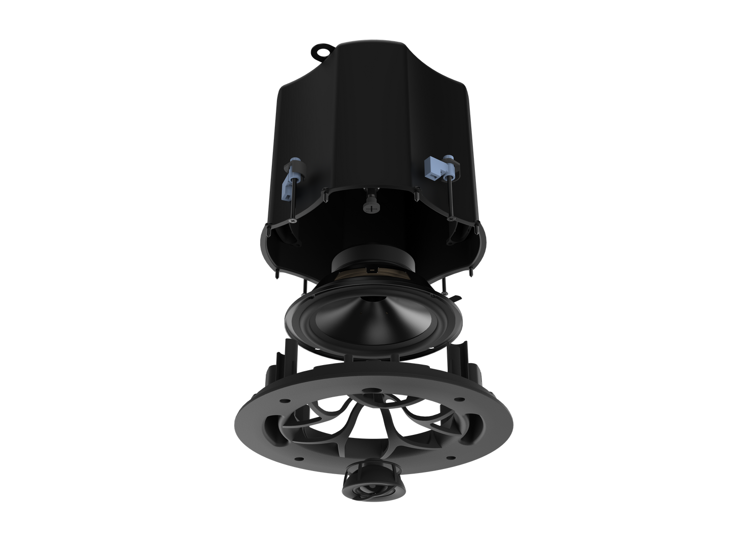 Origin PC60 2 Way 70/100v Line InCeiling Speaker Black Grills
