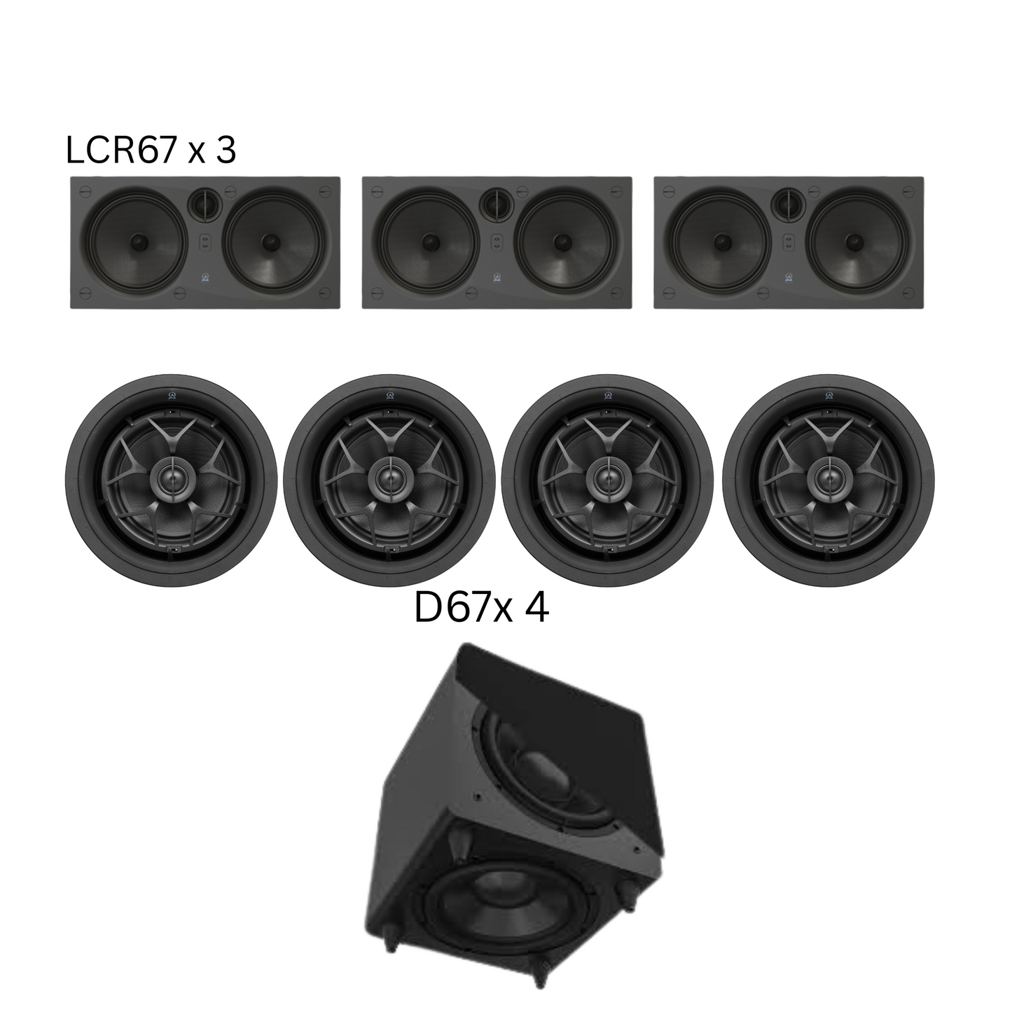 Origin LCR67-7.1 Kit With D67 - Surround Packs