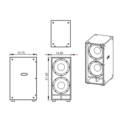 Ambisonic Dual 12" All Weather Subwoofer
