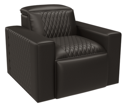 Sovereign Baron Left Arm Leather Dark Coffee