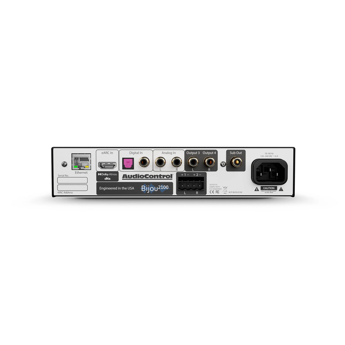 Compact Receiver AudioControl Bijou 2.1 Channel Compact Receiver – Oceanic Distribution