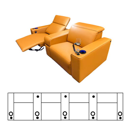 CFG430 Triple Console -SL Tribeca Pro Luxe Standard Leather