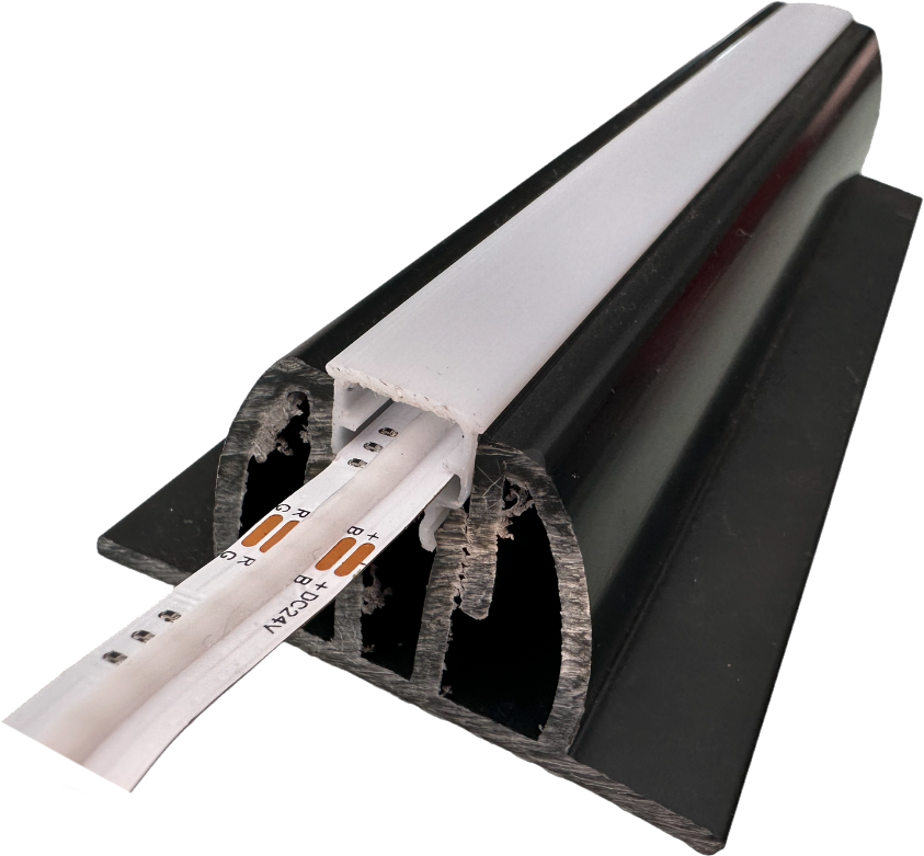 SS33-LJ-KIT SoundScapes™ LED Join 33mm Fabric Gripping Wall Panel Frame  3M length WITH DIFFUSER