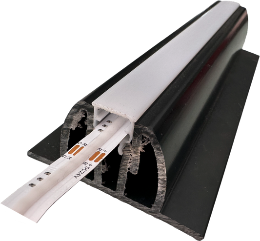 SS33-LJ-KIT SoundScapes™ LED Join 33mm Fabric Gripping Wall Panel Frame  3M length WITH DIFFUSER