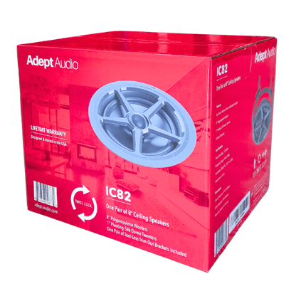 Adept IC82 8" 2 Way InCeiling Speaker