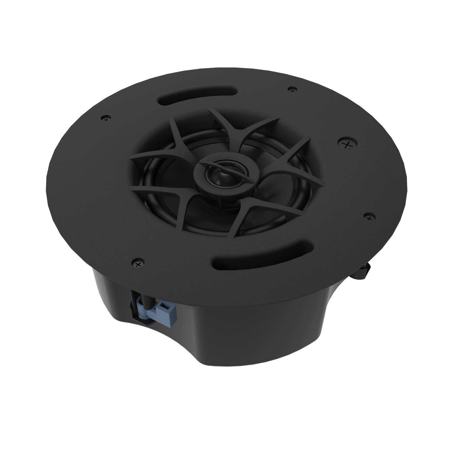 Origin PC60 Slim 2 Way 70/100v Line InCeiling Speaker Black/ White Round Grills