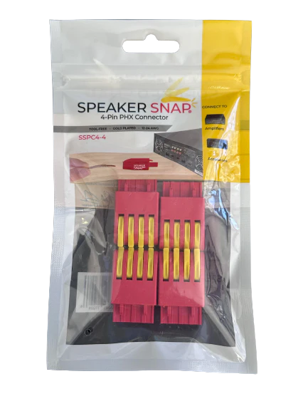 Speaker Snap Phoenix Connector 4 Pack
