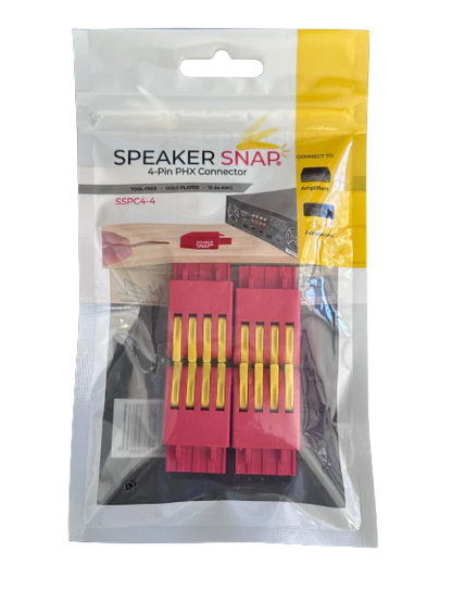Speaker Snap Phoenix Connector 4 Pack