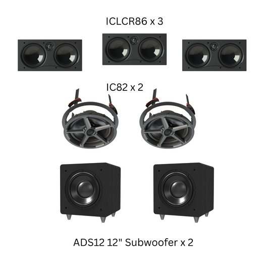 Adept Audio Gold-In-Ceiling Surround Packs