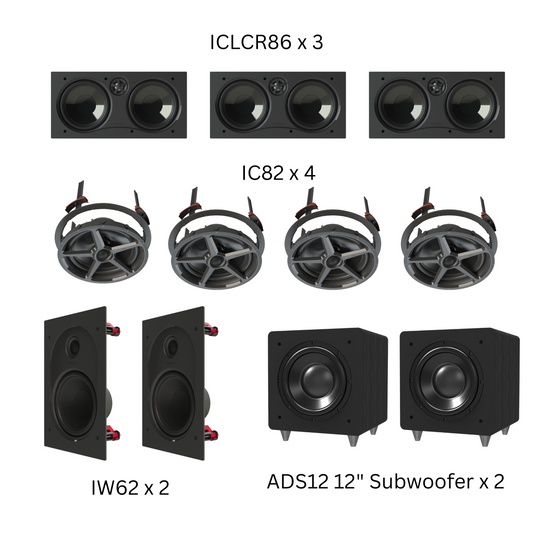 Adept Audio Gold-In-Ceiling Surround Packs