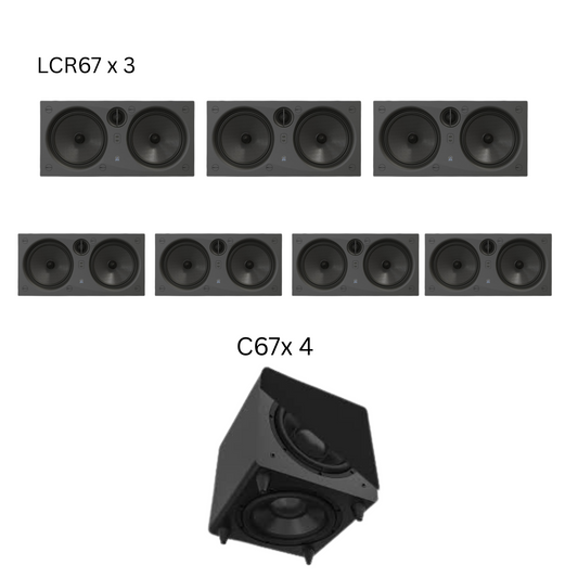Origin LCR67-7.1 Kit With C67 - Surround Packs