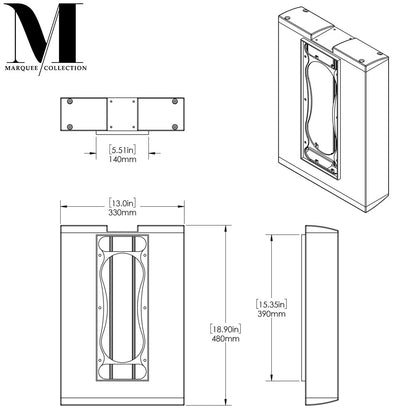 Origin M3500OW 2 Way OnWall LCR / Surround  Speaker - Marquee