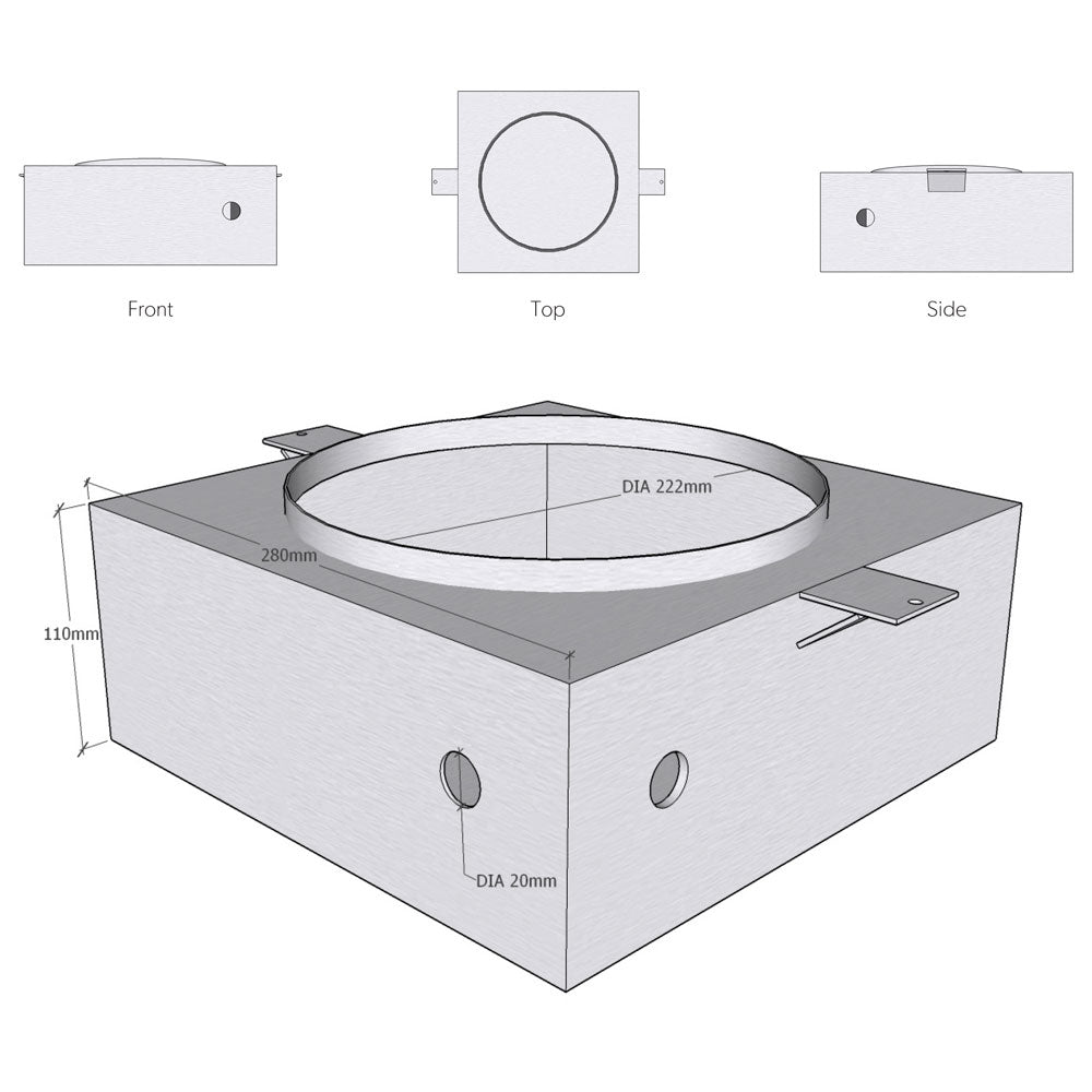 In-Slab Box For 10" Origin In-Ceilings