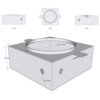 In-Slab Box For 10" Origin In-Ceilings