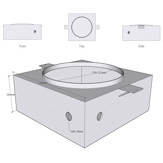 In-Slab Box For 10" Origin In-Ceilings