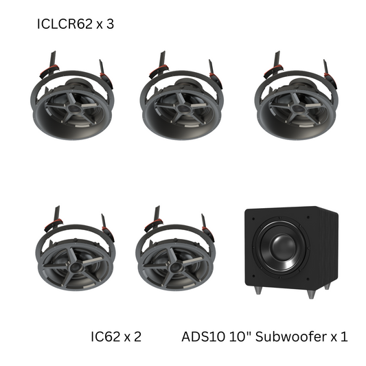 Adept Audio Bronze-In-Ceiling Surround Packs