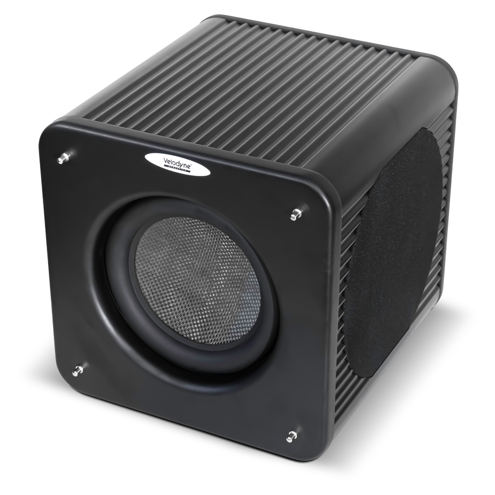 Velodyne MicroVee-X-B Reference Micro 6.5" Subwoofer  6.5" Carbon Driver + Two 6.5" Passive Radiators  1,000 Watts RMS (2,000 Dynamic)