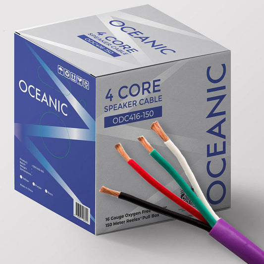 Oceanic Premium 4 Core Speaker Wire 16 AWG - Reelex
