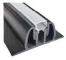 SS33-LJ SoundScapes™ LED Join 33mm Fabric Gripping Wall Panel Frame  3M length