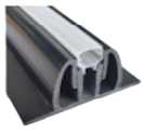 SS33-LJ SoundScapes™ LED Join 33mm Fabric Gripping Wall Panel Frame  3M length