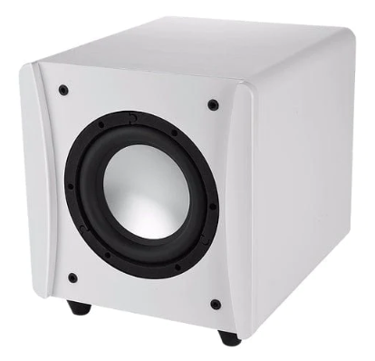 Velodyne Impact Mini White 6.5" Subwoofer, w 8" Passive Radiator